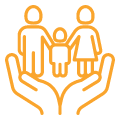 clipart with family in their hands