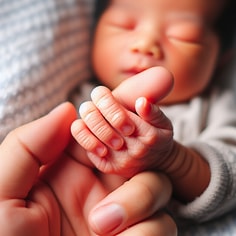 Newborn baby fingernail care